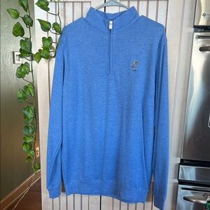 Peter Millar Blue Zip-Up Sweater